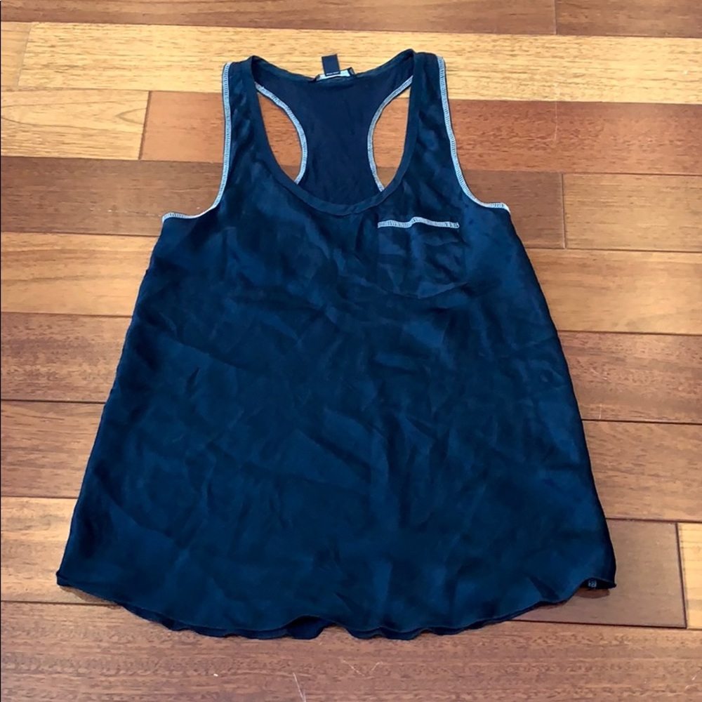 Banana republic navy racer back tank size small